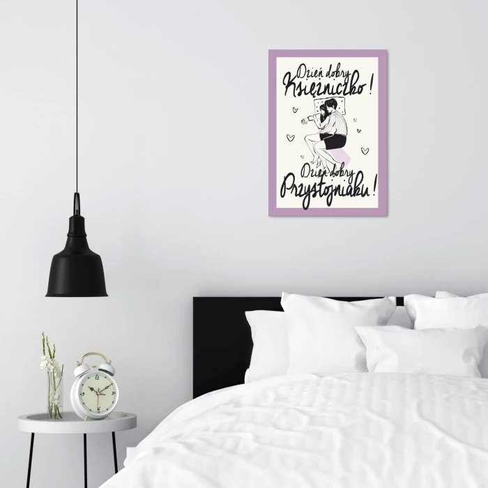 Poster metal dzień dobry księżniczko gift