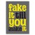 Plakat metalowy fake it Prezent