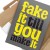 Poster metal fake it gift