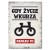 Poster metal gdy życie wkurza rower gift