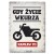 Plakat metalowy gdy życie wkurza moto Prezent