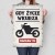 Poster metal gdy życie wkurza moto gift