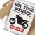 Plakat metalowy gdy życie wkurza moto Prezent