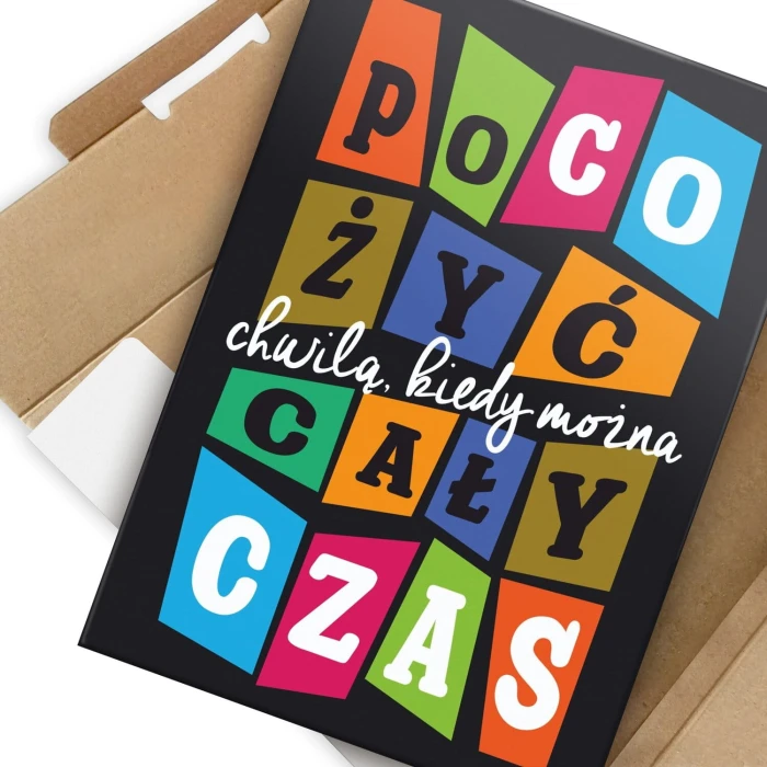Plakat metalowy żyj cały czas Prezent