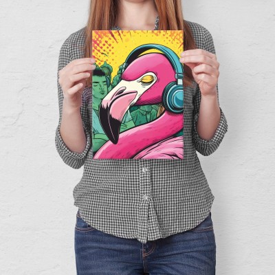 Poster metal imprezowy flaming gift