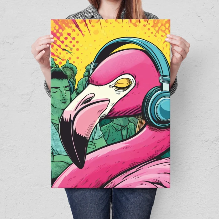 Plakat metalowy imprezowy flaming Prezent