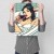 Poster metal kobieta w wannie gift