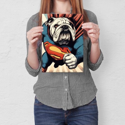 Poster metal super buldog gift