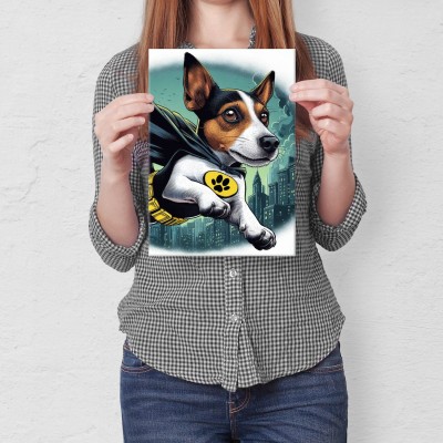 Poster metal Jack Russell superpies gift