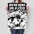 Poster metal pies w łóżku gift