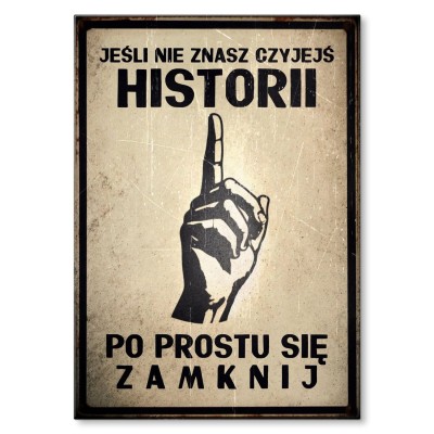 Poster metal jeśli nie znasz gift