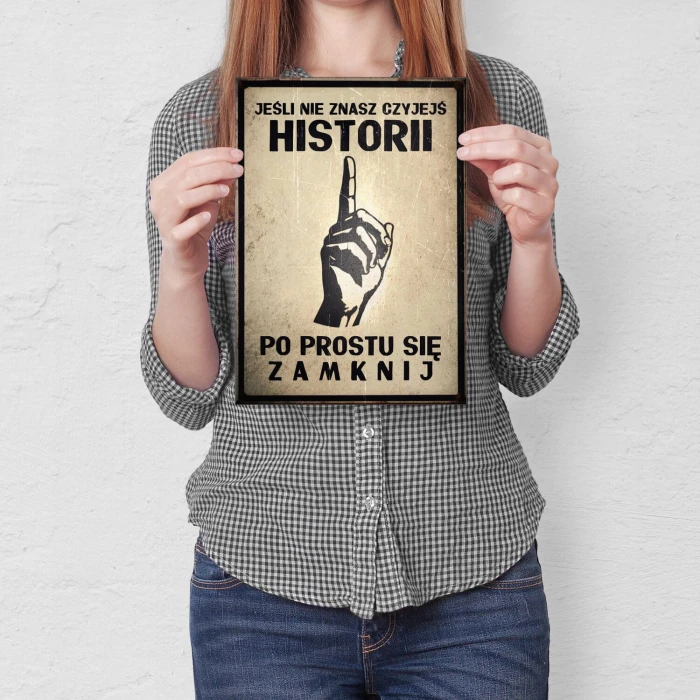 Poster metal jeśli nie znasz gift