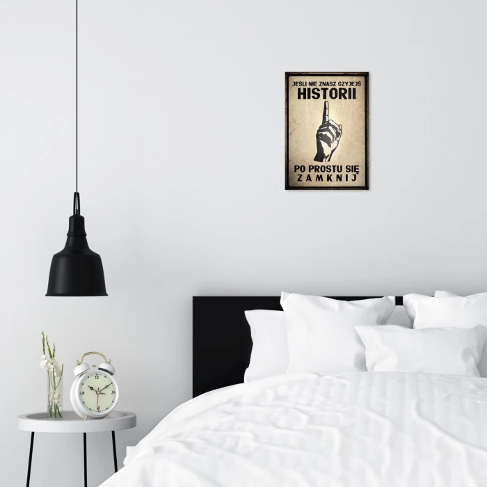 Plakat metalowy jeśli nie znasz Prezent