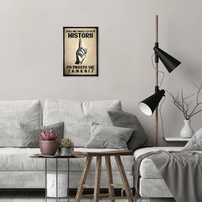 Plakat metalowy jeśli nie znasz Prezent