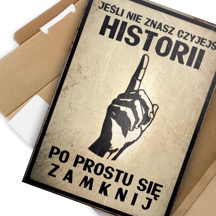 Poster metal jeśli nie znasz gift