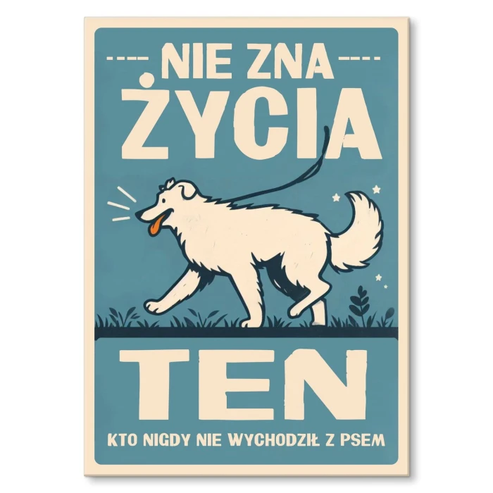 Plakat metalowy nie zna życia ten Prezent