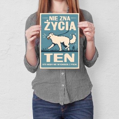 Poster metal nie zna życia ten gift