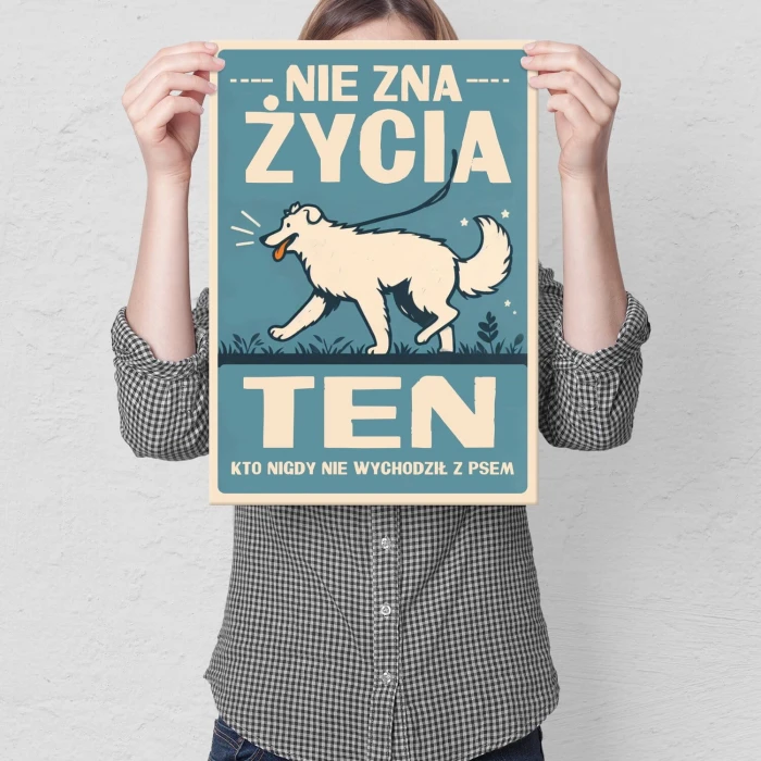 Plakat metalowy nie zna życia ten Prezent