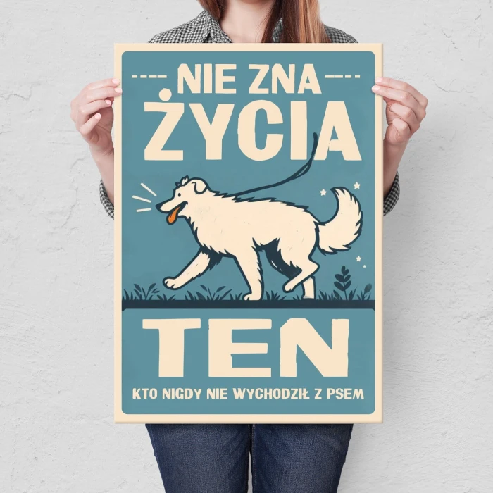 Plakat metalowy nie zna życia ten Prezent