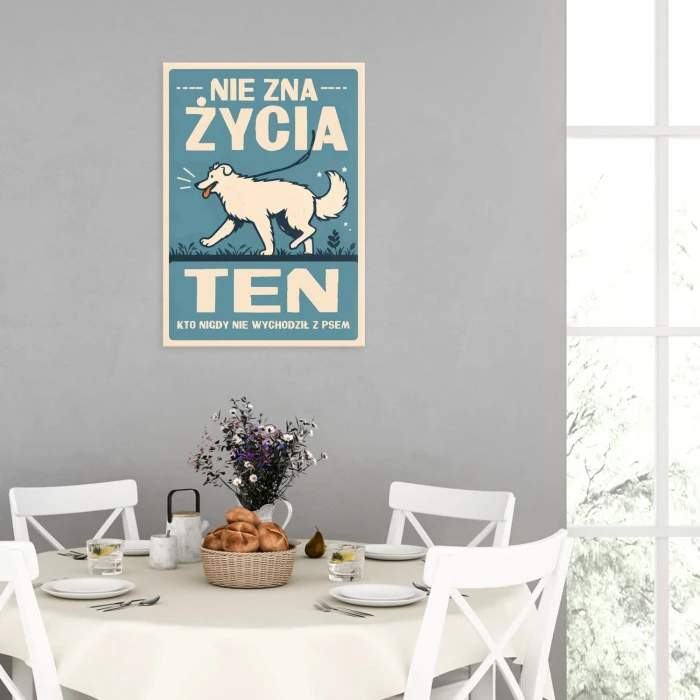 Plakat metalowy nie zna życia ten Prezent