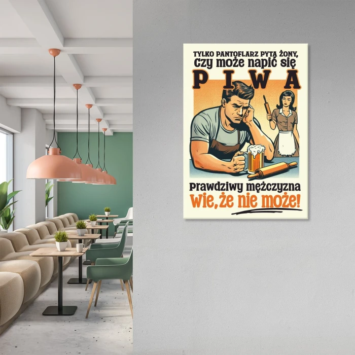 Poster metal Prawdziwy mężczyzna gift