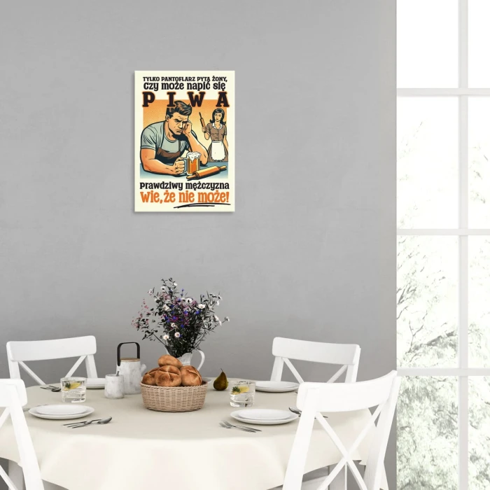 Poster metal Prawdziwy mężczyzna gift
