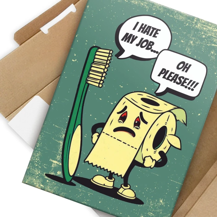 Poster metal I hate my job gift