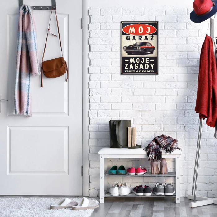 Poster metal Moje Zasady gift