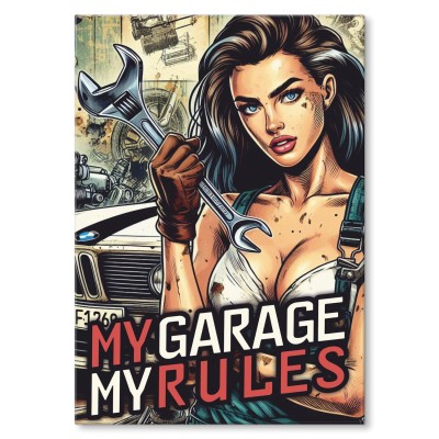 Poster metal MY GARAGE SEXY GIRL gift