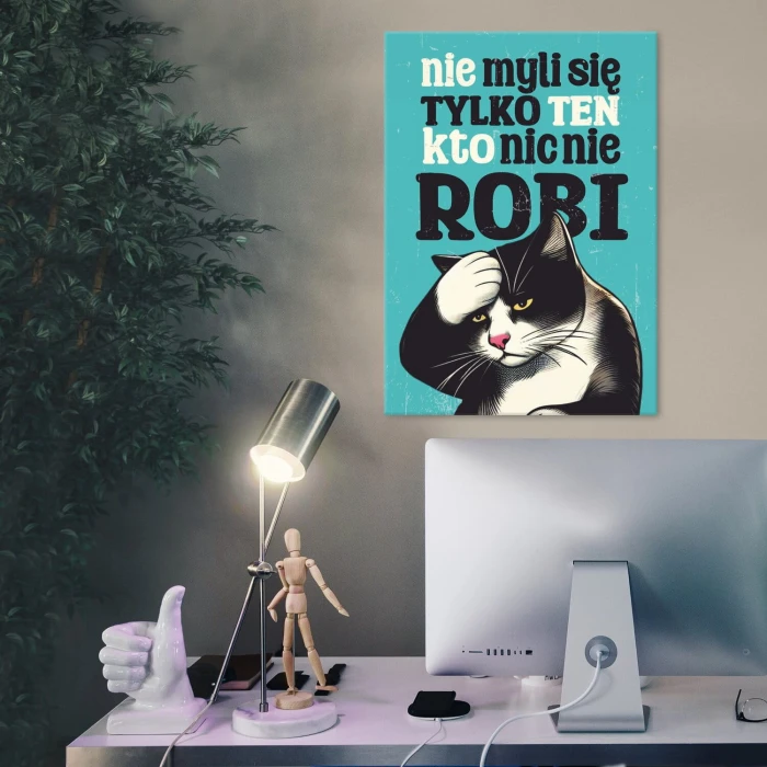 Plakat metalowy Nie myli się ten Prezent