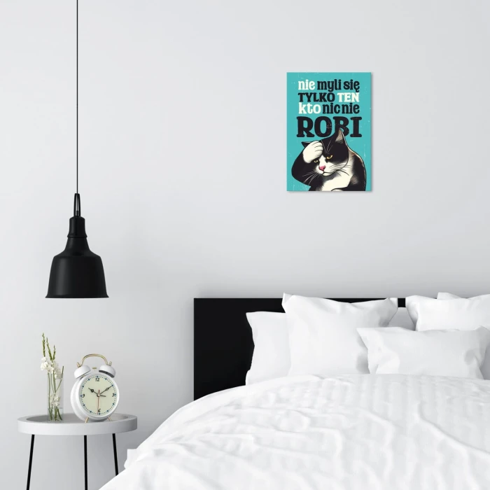Plakat metalowy Nie myli się ten Prezent