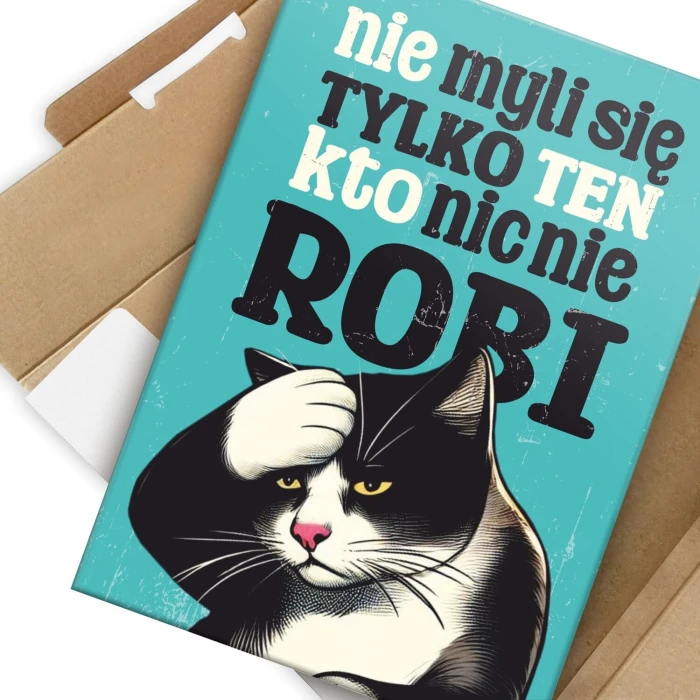Poster metal Nie myli się ten gift