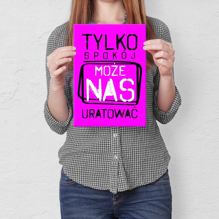 Poster metal tylko spokój gift