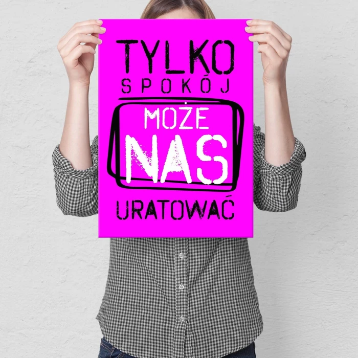 Poster metal tylko spokój gift