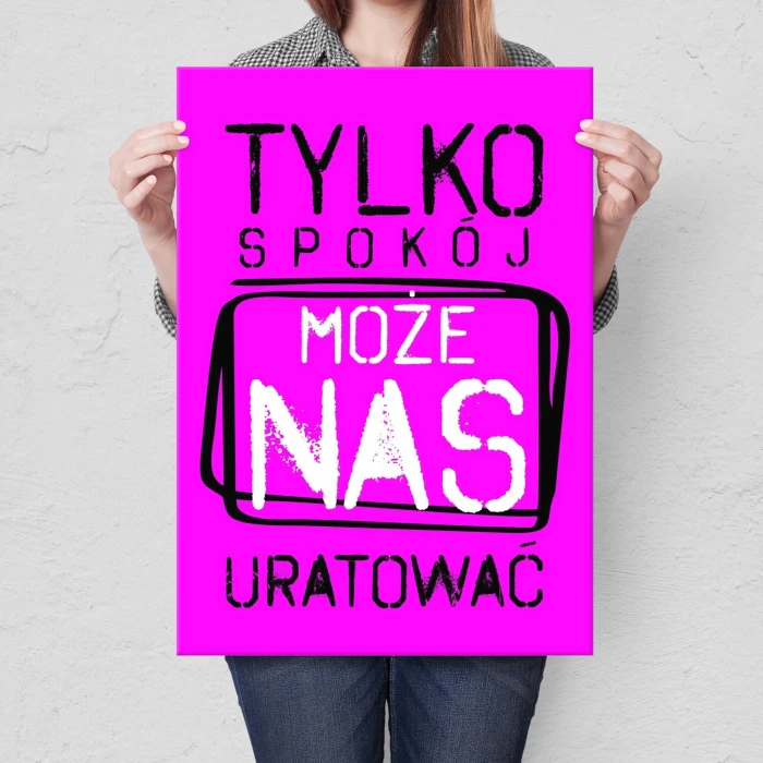 Poster metal tylko spokój gift