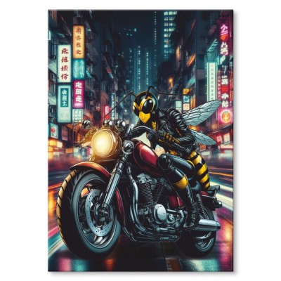 Plakat metalowy moto sting Prezent