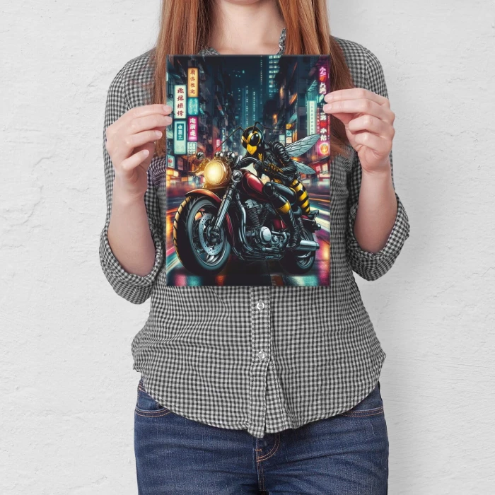 Poster metal moto sting gift