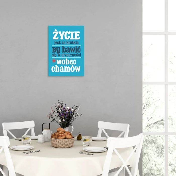 Plakat metalowy grzeczności Prezent