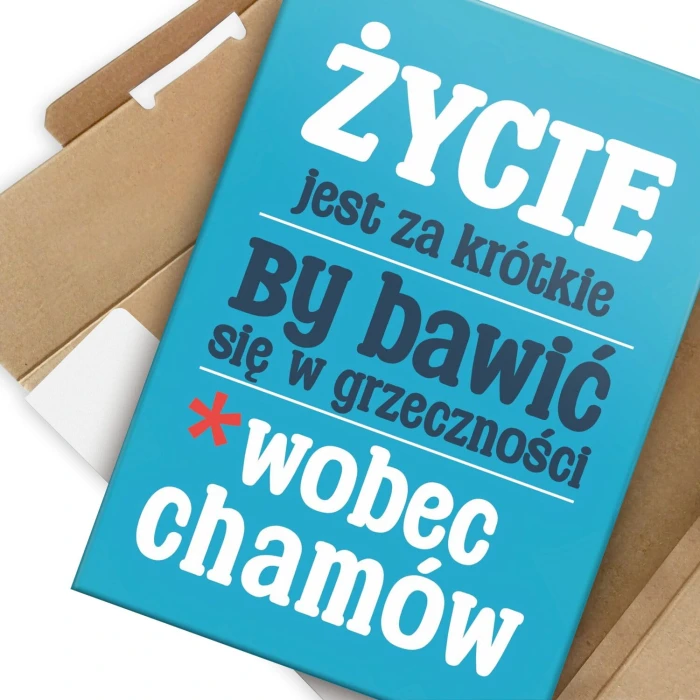 Plakat metalowy grzeczności Prezent