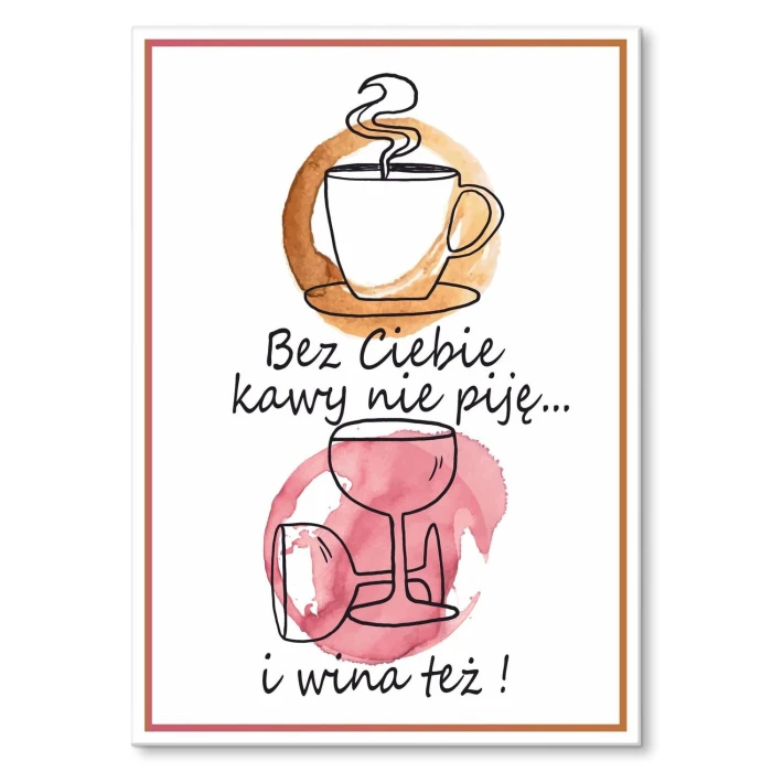 Poster metal bez ciebie gift