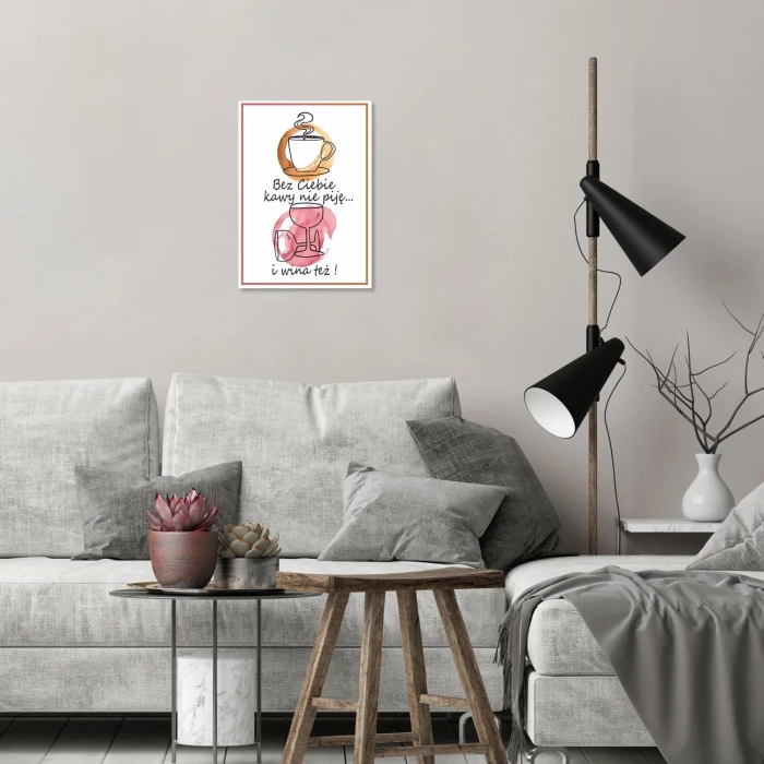 Poster metal bez ciebie gift