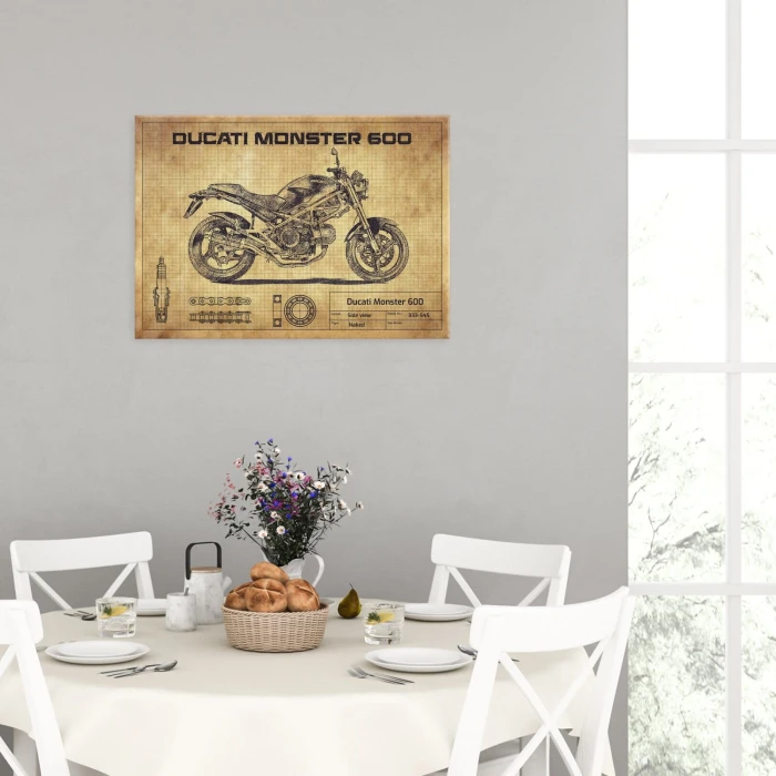 Poster metal Ducati Monster 600 gift