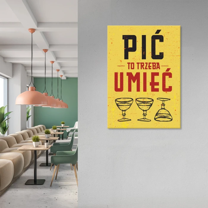 Poster metal pić trzeba umieć gift
