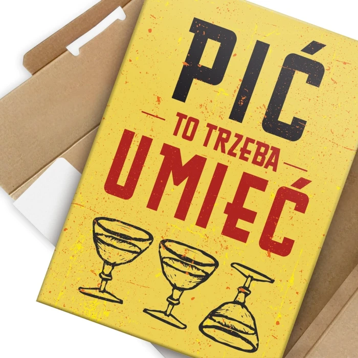 Poster metal pić trzeba umieć gift