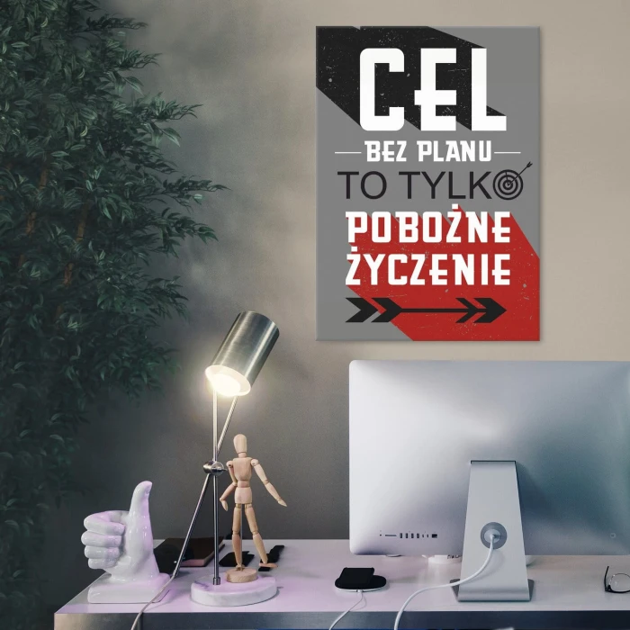 Poster metal cel bez planu gift