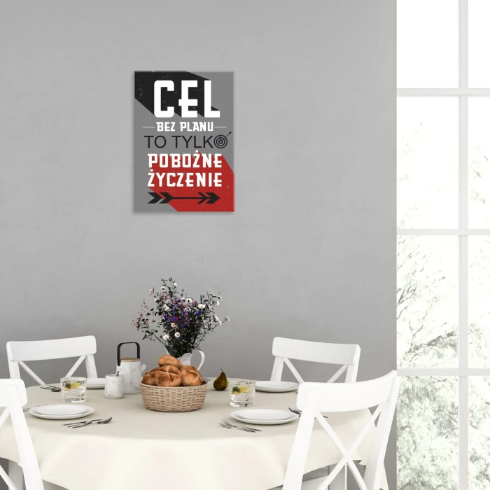 Poster metal cel bez planu gift