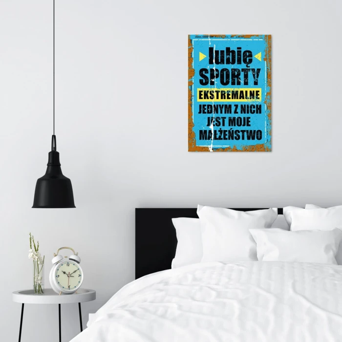 Plakat metalowy sporty ekstremalne Prezent
