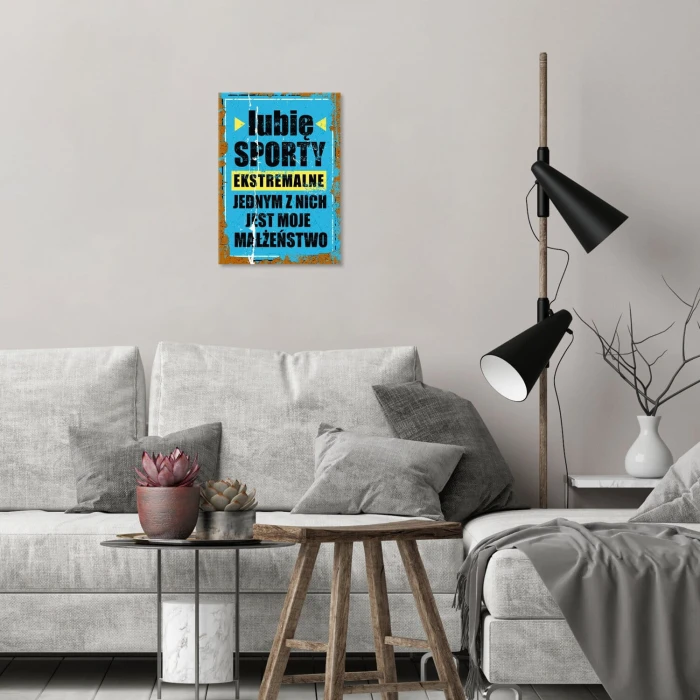 Plakat metalowy sporty ekstremalne Prezent