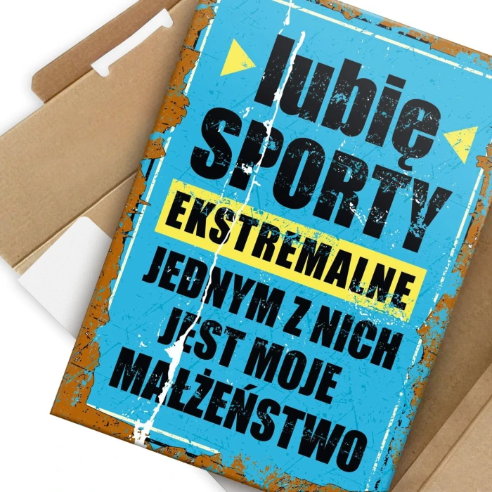Plakat metalowy sporty ekstremalne Prezent