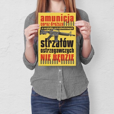 Poster metal amunicja coraz droższa gift